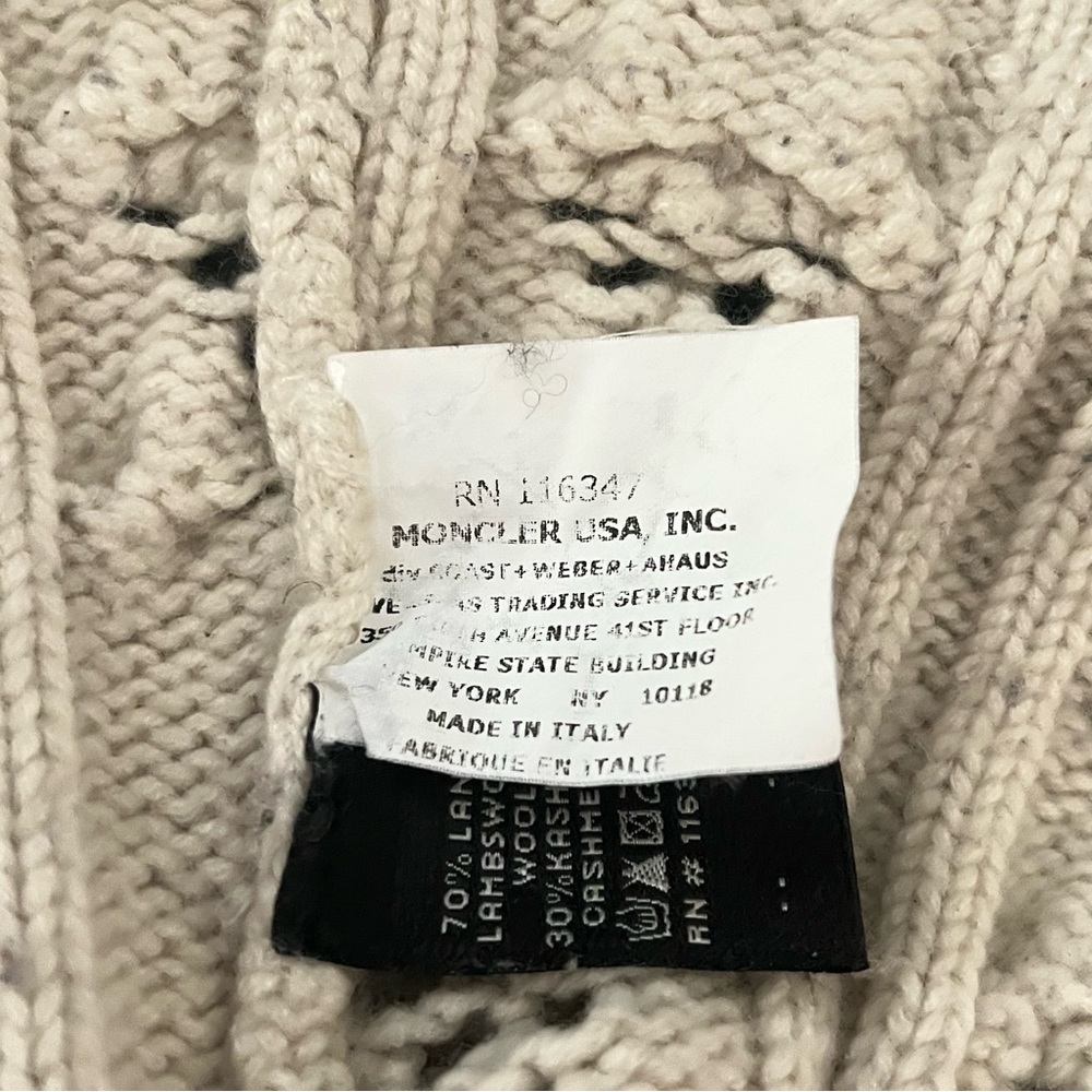 Moncler Webber+Ahaus 2012 Sport Collection Cashmere and wool hooded Cardigan, XS - Picture 15 of 16